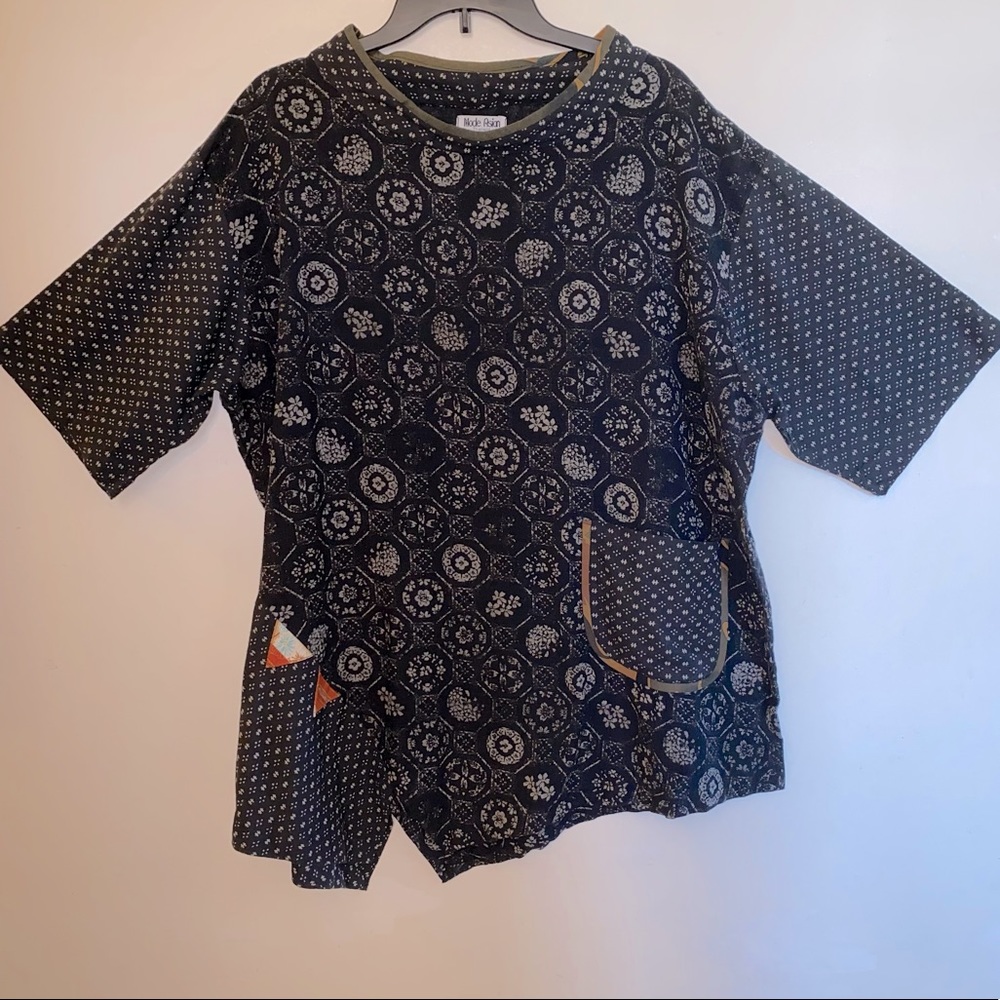 Mode Asian - Womens Oversized Lagenlook Top (Size: One Size Fits Most)